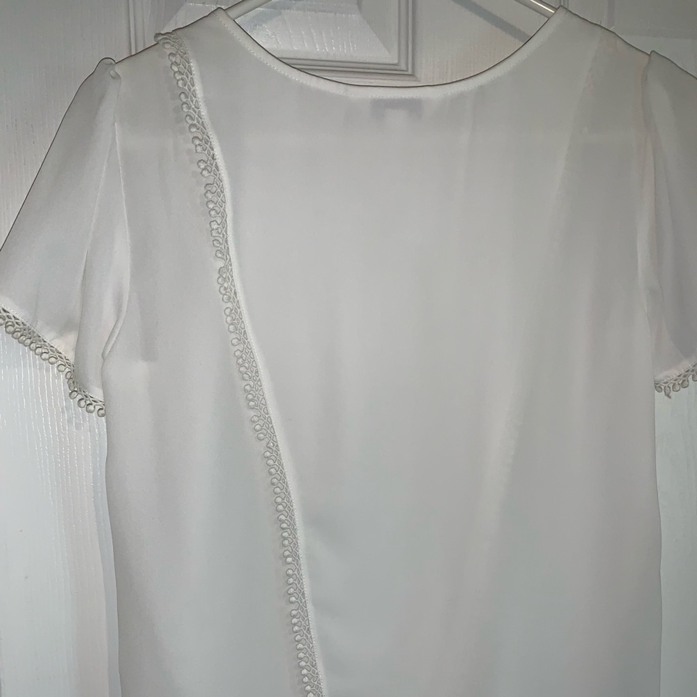 Sheer white blouse